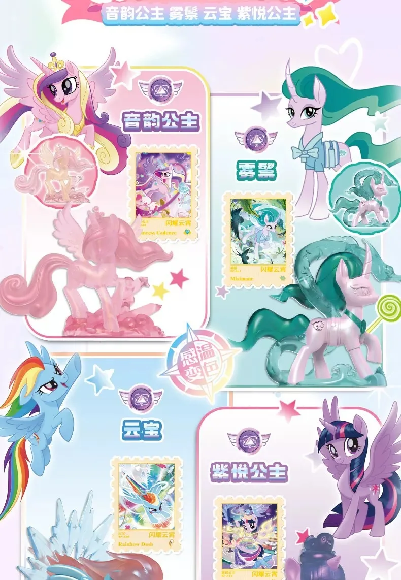 Magiczna gumka do ścierania My Little Pony - Pudełko niespodzianka - Świecąca w niebie kreatywna gumka bez chipu, modna kolekcjonerska ozdoba na biurko