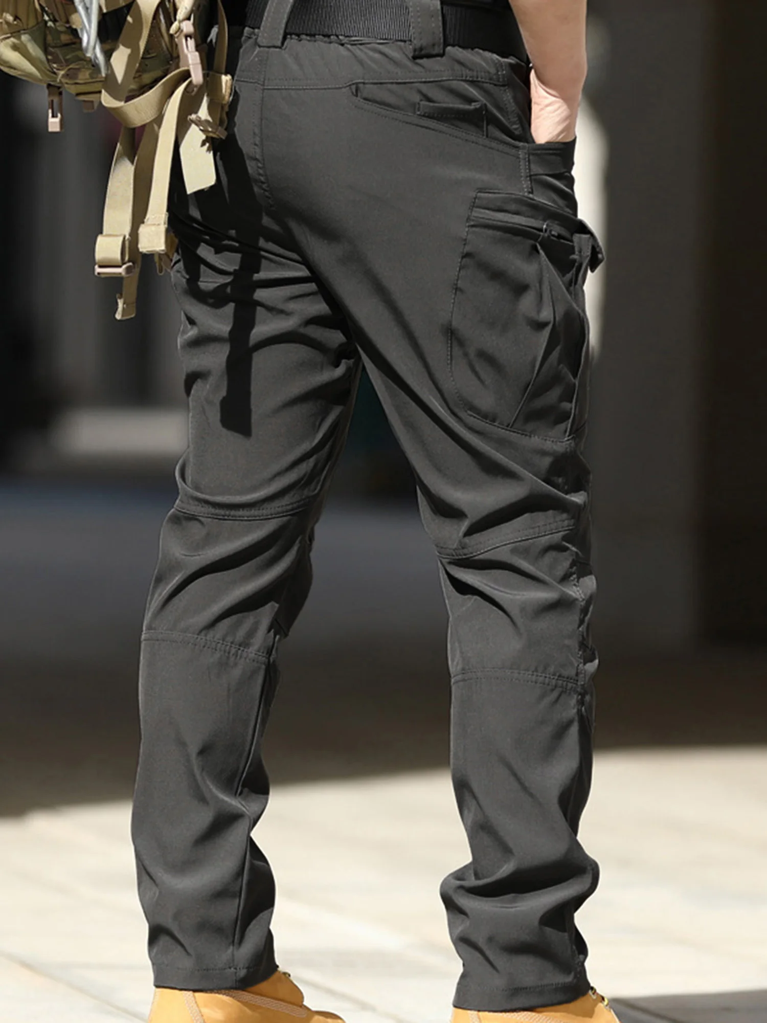 6XL Plus Size Men's Tactical Cargo Pants Outdoor Casual Sports Hiking Fishing Waterproof Multi-pocket Trousers