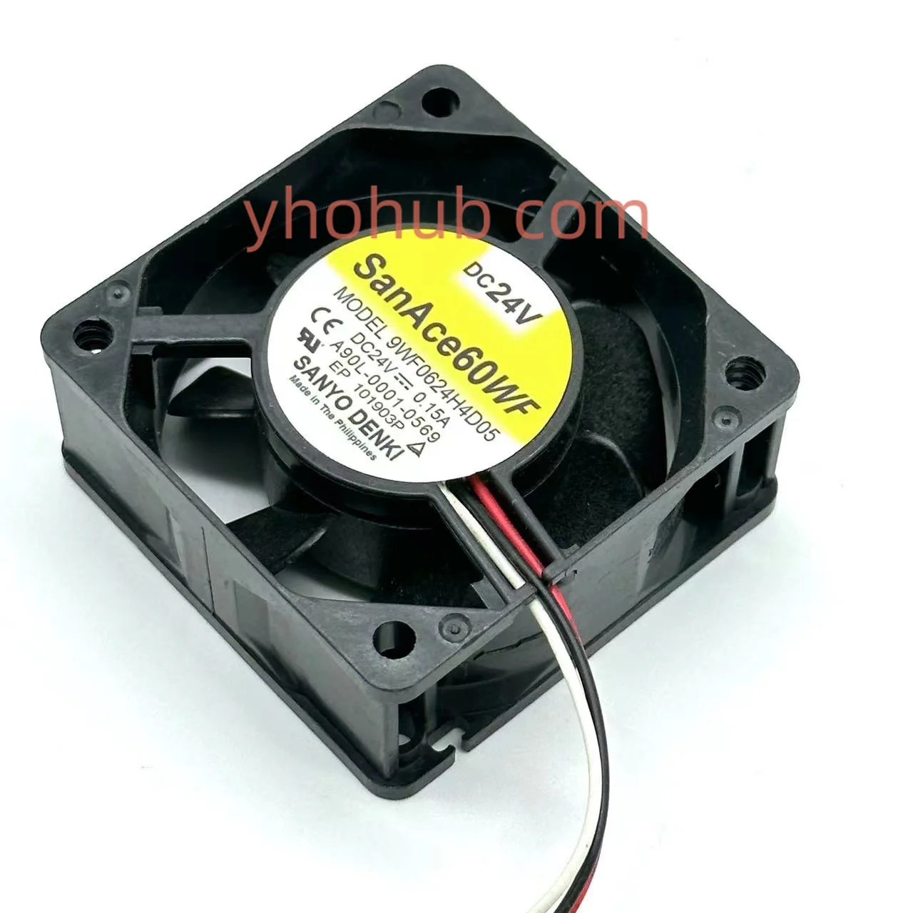 SANYO DENKI 9WF0624H4D05 Server Cooling Fan DC 24V 0.15A 60x60x25mm