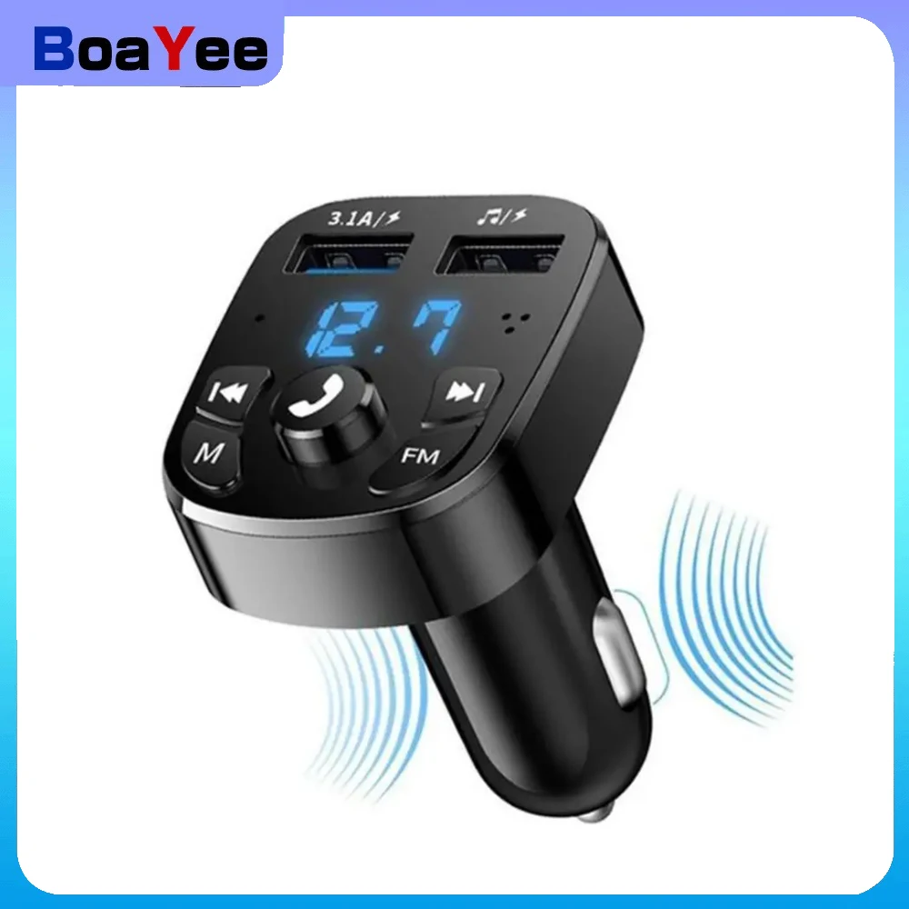

bluetooth voiture per auto mp3 player car charger fast vehicle charging Dual USB 2.1A MP3 Music TF Card U disk AUX Player