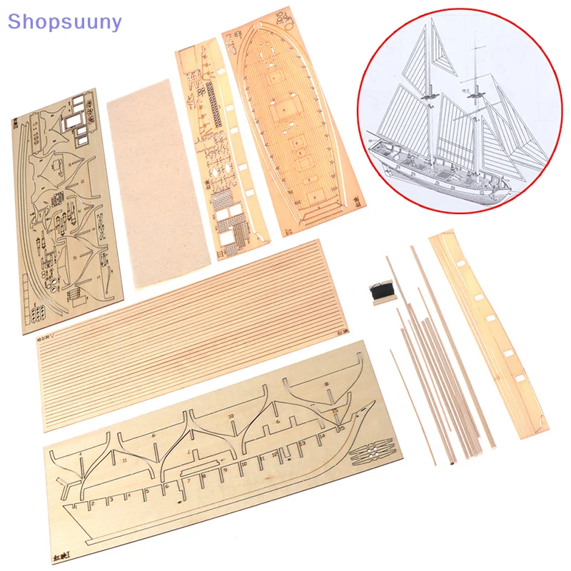 [su]1-100-kit-diy-de-montagem-de-modelo-de-barco-a-vela-de-madeira-halcon-decoracao-presente[su]