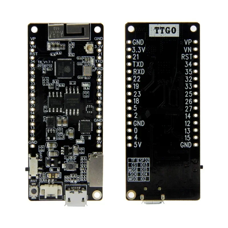 Módulo electrónico para TTGO T8 V1.7, Wifi, Bluetooth, ESP32WROVER, 4MB, FLASH, 16MB, FLASH, 8MB, PSRAM