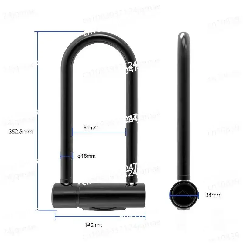 Fingerprint Unlock U-lock, Bicycle Lock, Motorcycle, Electric Vehicle Anti-theft Charging, Smart U-lock, Glass Door Lock