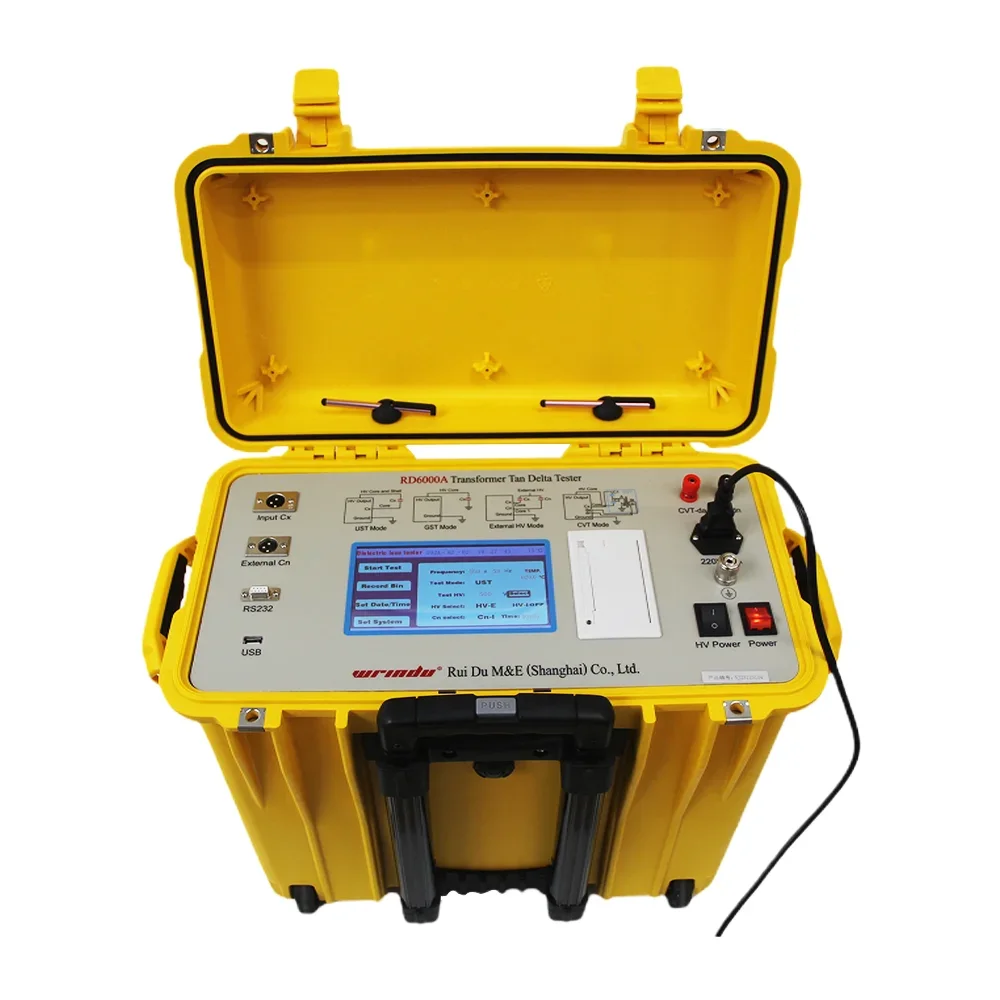 RD6000A Dissipation Factor And Tangent Delta Test Set Power Transformer Capacitance & Tan Delta Meter Tester