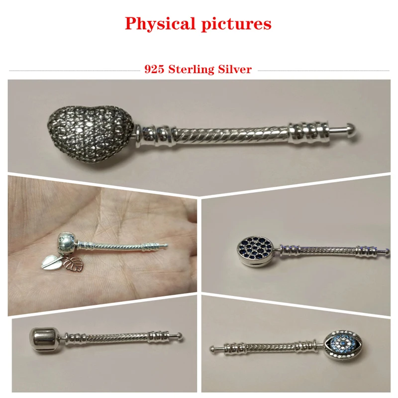 원래 디자인 925 스털링 실버 팔찌 익스텐더 맞는 여성 팔찌 길게 레이디 실버 주얼리 3.5cm 및 4cm 만들기