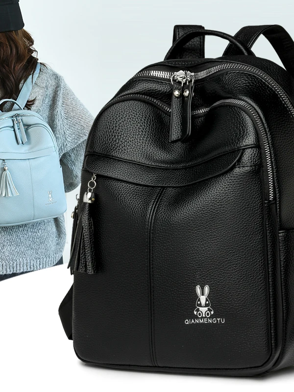 

2025 New Autumn Winter Ladies Large Capaci Casual Travel Soft Leather Bapa Faionable Double oulder Bag for Women