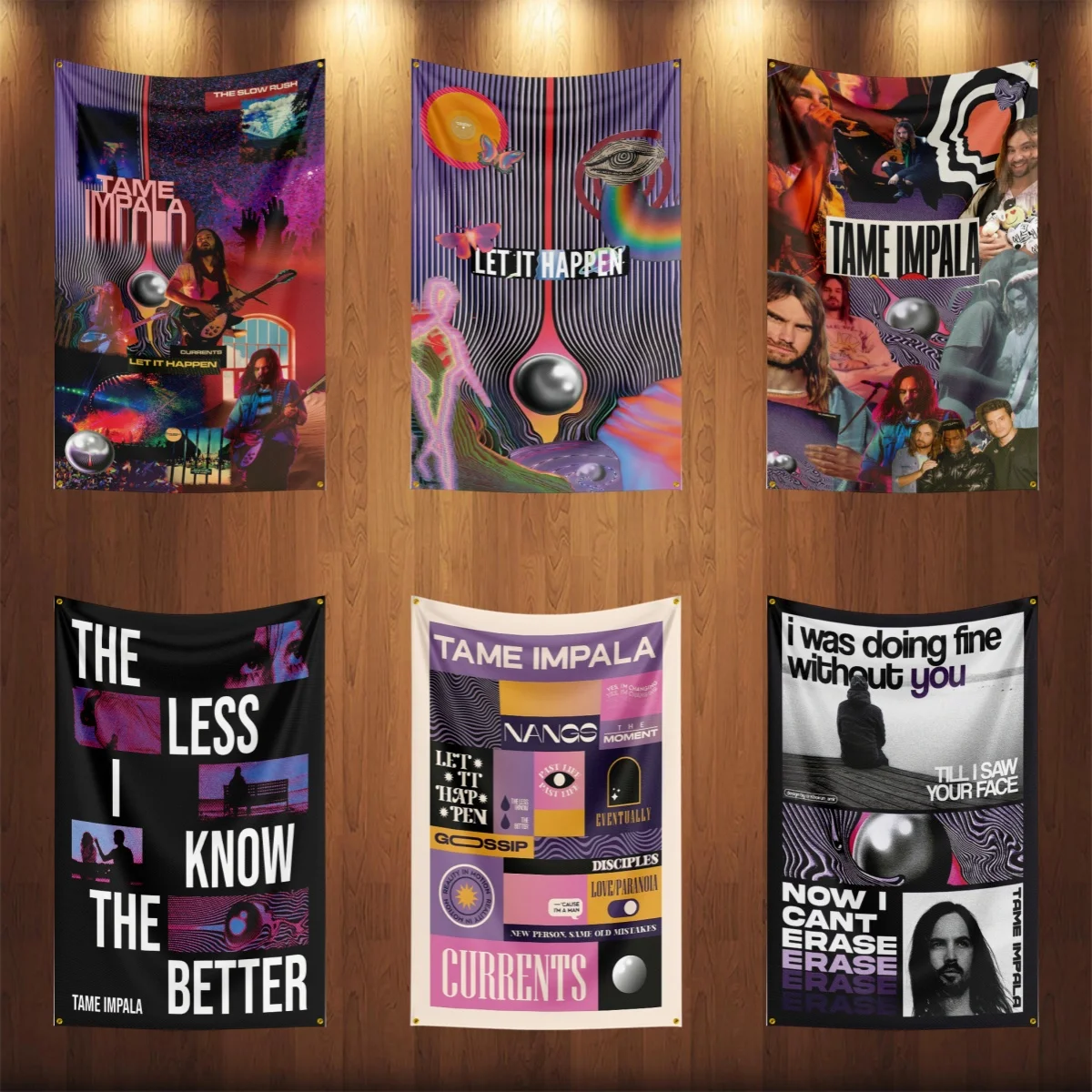

3x5 Ft Heavy Rock Band T-Tame-Impalas Flag Polyester Digital Printing Banner for Bedroom Wall Art Out Door Tapestry Decora