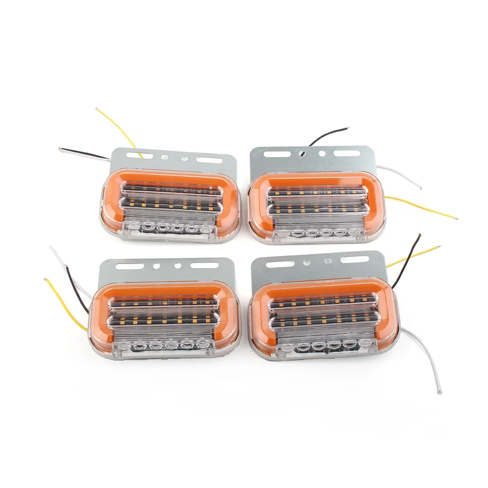 24V Dynamic LED Side Marker Light Car External Light Signal Indicator Lamp For Truck Trailer Lorry Caravan Pickup Van etc. image 5