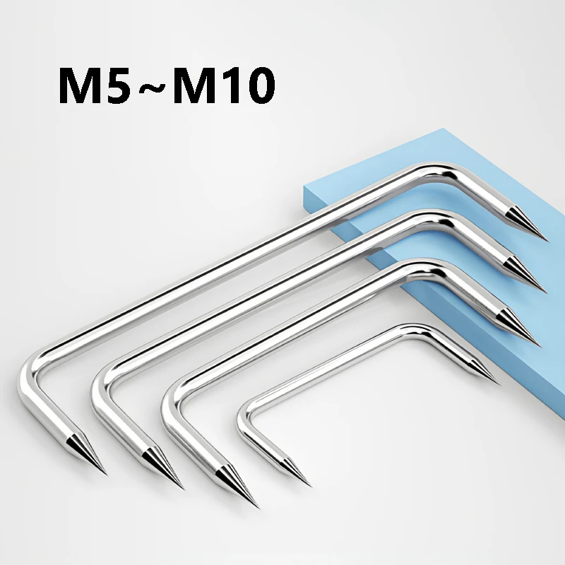 304 Stainless Steel Heavy Duty Staple‌ Clamp Nail M5 M6 M8 M10 M12 Lawn Staples for Fixed Irigation Tubing Fence Barrier