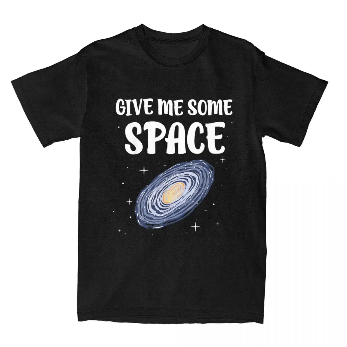 Men's Funny Astronomy Science Give Me Some Space T Shirt Pure Cotton Clothes Vintage Stars Plant Tee Shirt Graphic T-Shirt