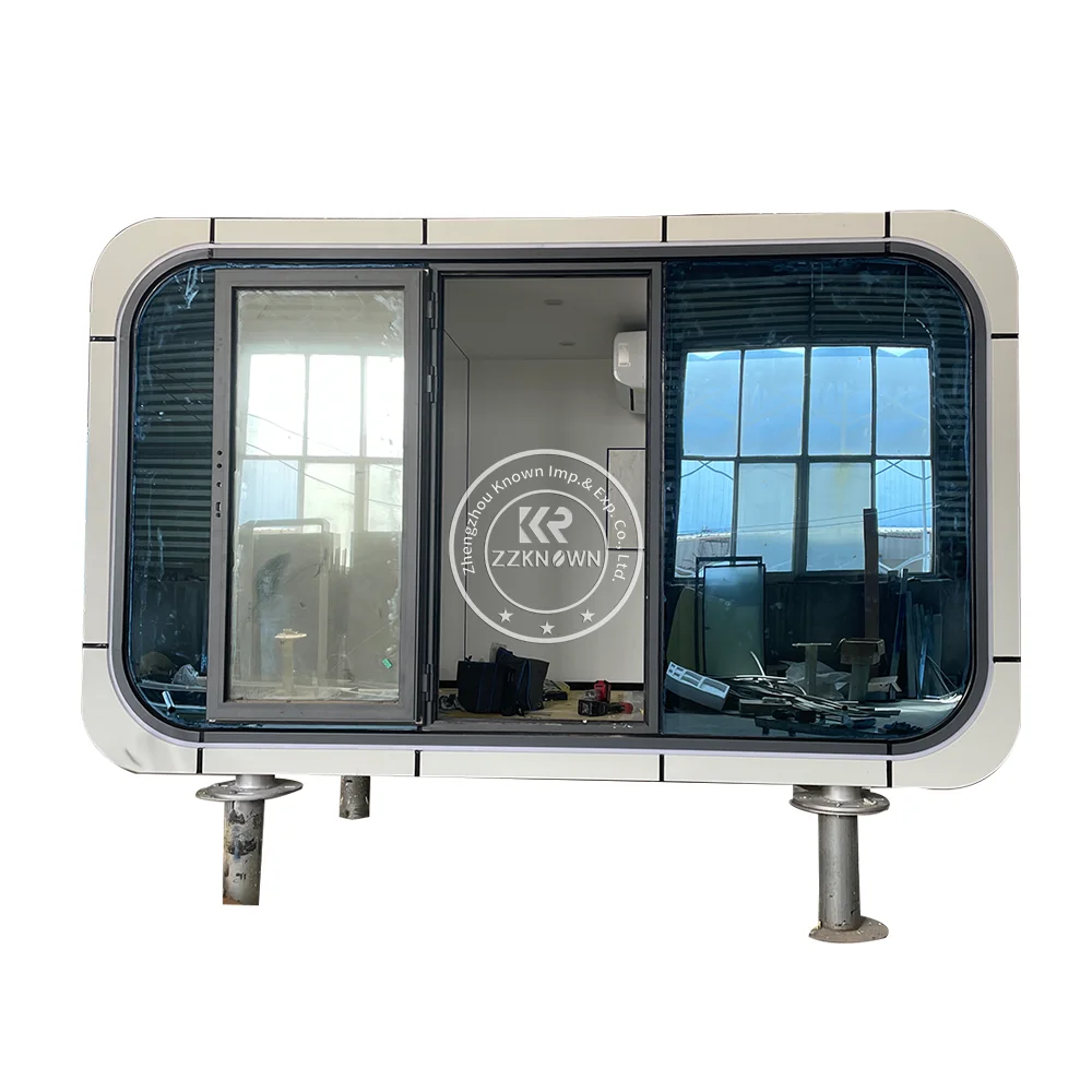 小さな折りたたみ式プレハブハウス、カプセルホーム、高級ホテル、ポーランド2024、40フィート