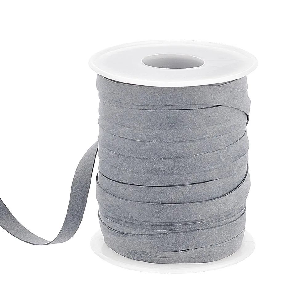 

30 Yards Flat Elastic Cord for Jewelry Making Sewing and Crafting Garment Accessories with 1Pc Plastic Empty Spools Silver 6mm