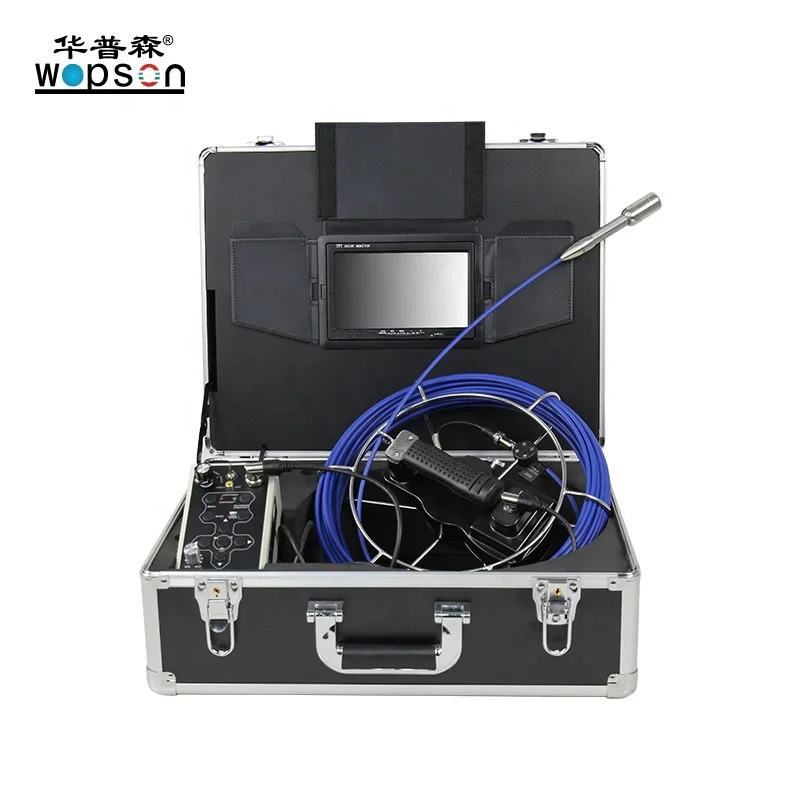 WOPSON 23MM Head 30M Cable 7'' TFT Screen CCTV Sewer Pipe Inspection Endoscope Camera System Used For Drain Pipeline Inspection