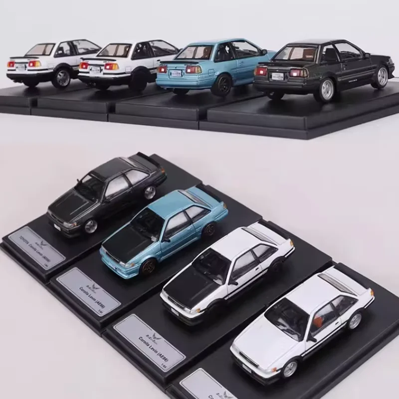 

Коллекционная модель автомобиля DCT Diecast 1:64 AE86 Corolla Levine Sedan 1983 из сплава, имитация, сувенир, украшение, подарок