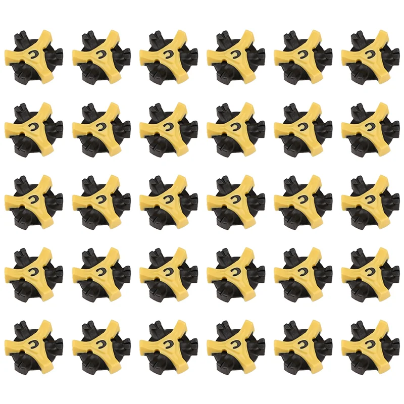 ABHS-30Pcs Soft Golf Shoe Spikes Metal Thread Studs Replacement Fit For Golf Spike