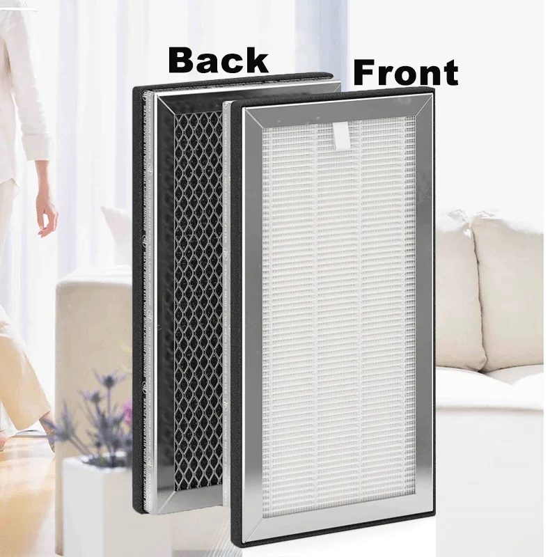 เปลี่ยน H13แผ่นกรอง HEPA แท้และถ่านกัมมันต์สำหรับ medify Ma #15เครื่องกรองอากาศ2แพ็ค