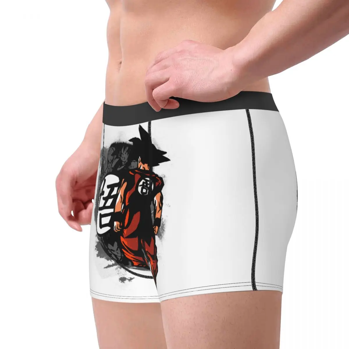 Together They Fight Goku Dragon Ball Z Super Saiyan Men's Underwear Boxer Shorts Panties Printed Breathable Underpants for Homme