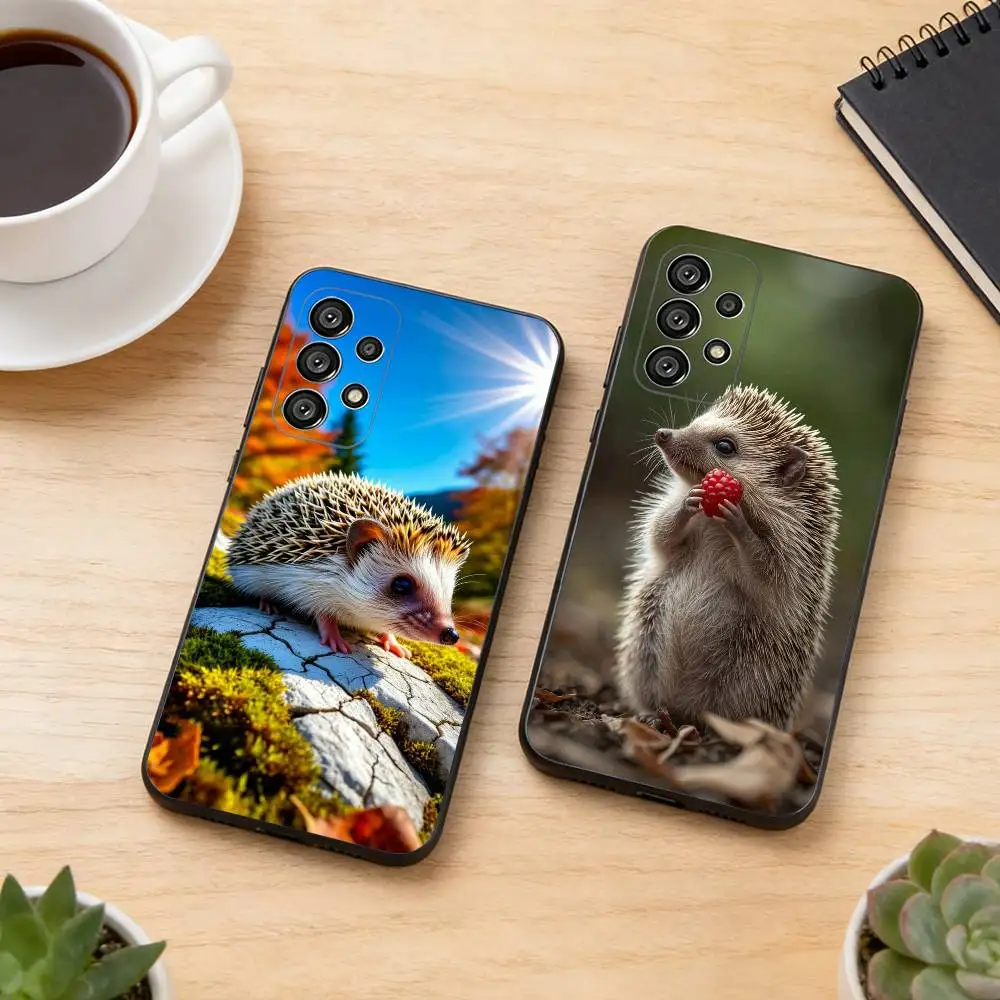 

B-Bright Hedgehog In The Fog Phone Case For Samsung S25,S24,S21,S22,S23,S30,Ultra,S20,Plus,Fe,Soft Silicone Black Cover