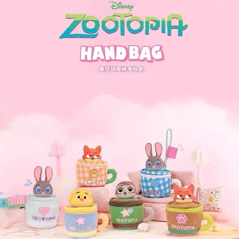 本物のディズニー ズートピア ジュディ・ラビット ぬいぐるみ ブラインドボックス チャーム マグカップ飾り＆ハンドバッグハンガー 愛らしいバッグデコレーション 注目を集めます