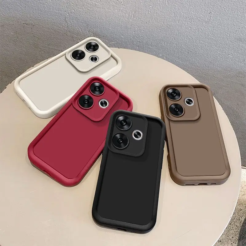 Para redmi 13 caso redmi 13c 4g caso de telefone redmi 13 4g redmi 13c 5g proteção à prova de choque fosco capa traseira proteção pele sentir