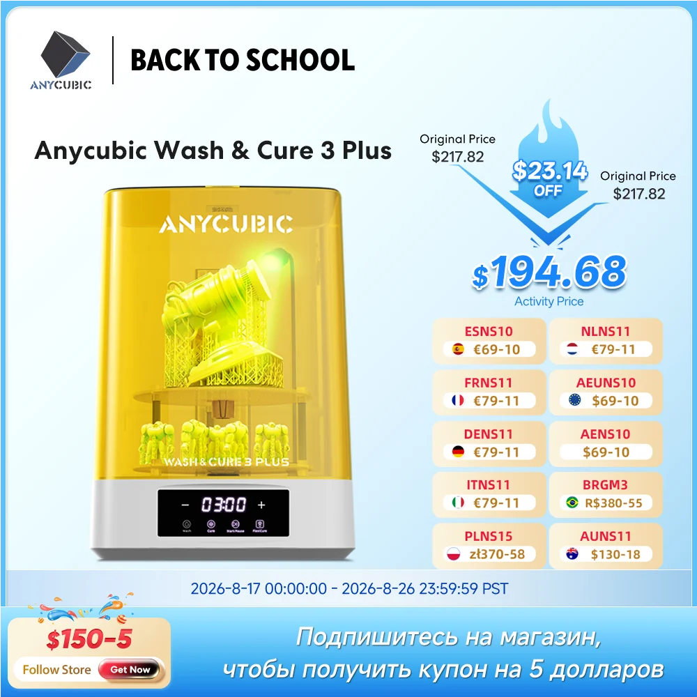 ANYCUBIC Wash & Cure 3 Plus for Photon Mono M7