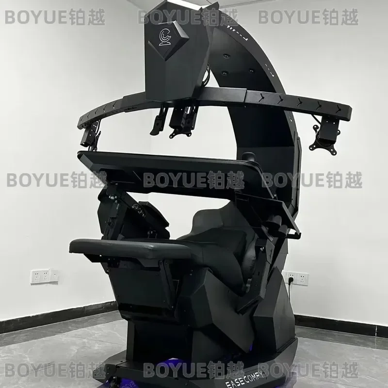 Futuristic Space Cockpit Gaming Chair Zero Gravity Ergonomic Computer Seat Capsule Design Immersive Pod for Home Office Setup