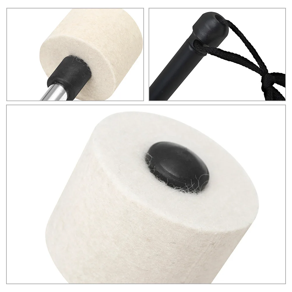 

Steel Drum Mallet Felt Head Durable Design Enhances Skills Suitable Marching Band Sessions Drum Sticks Felt Mallet