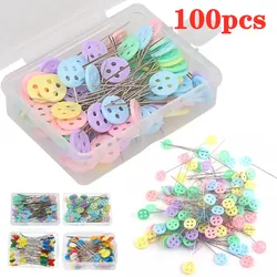 100/50 Stuks Kleermakerij Pins Naaien Borduren Patchwork Pins Positionering Naald Vaste Marker Pins Diy Naaien Gereedschap Accessoires