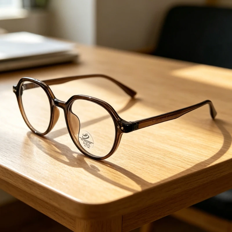 

2026 New Polygonal-Frame Anti-Blue Light Glasses Women's INS Style Ultra-Lightweight Comfortable Non-Prescription Glasses