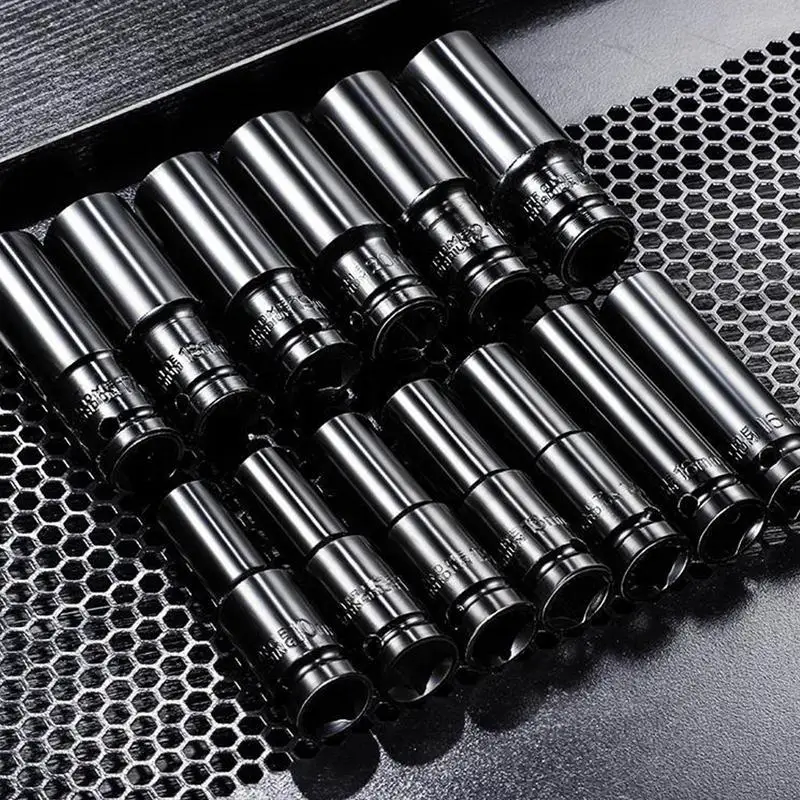 

Deep Well Socket Set 8-32MM Heavy Duty Socket Set 1/2 Inch Extension Adapter Extractor Tool 20X For Mechanic Repair Industrial