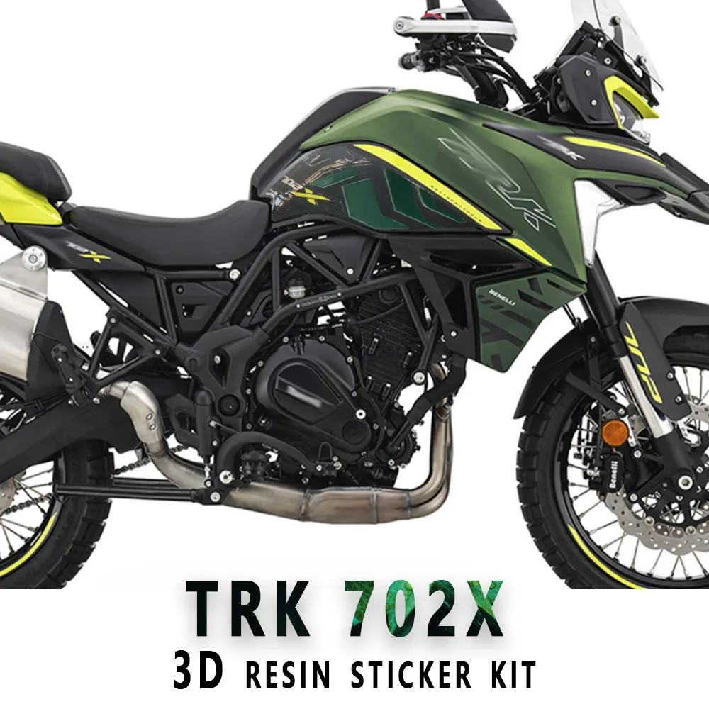 

3D наклейка для Benelli TRK 702X TRK 702X 2023, аксессуары для мотоциклов, 3D гель, набор наклеек из эпоксидной смолы, накладка на бак