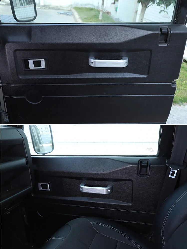 For Land Rover Defender 90 110 2004-18 Aluminum Alloy Car Door Inner Door Bowl Door Handle Decoration Replacement Accessories
