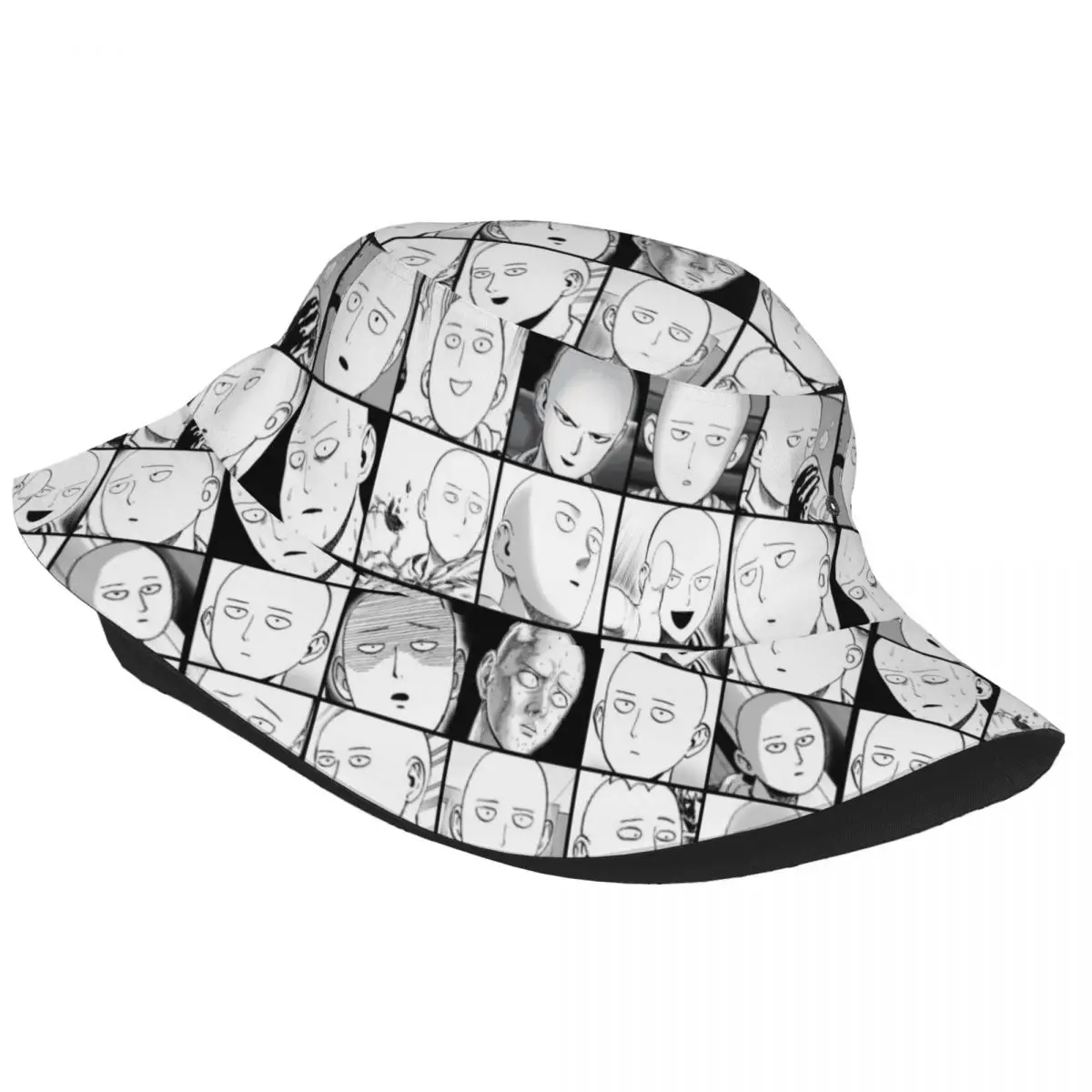 One Punch Man Saitama Head Merchandise Bucket Hat Street Women Men Sun Hat Session Hats Fisherman Caps Outdoor Sports