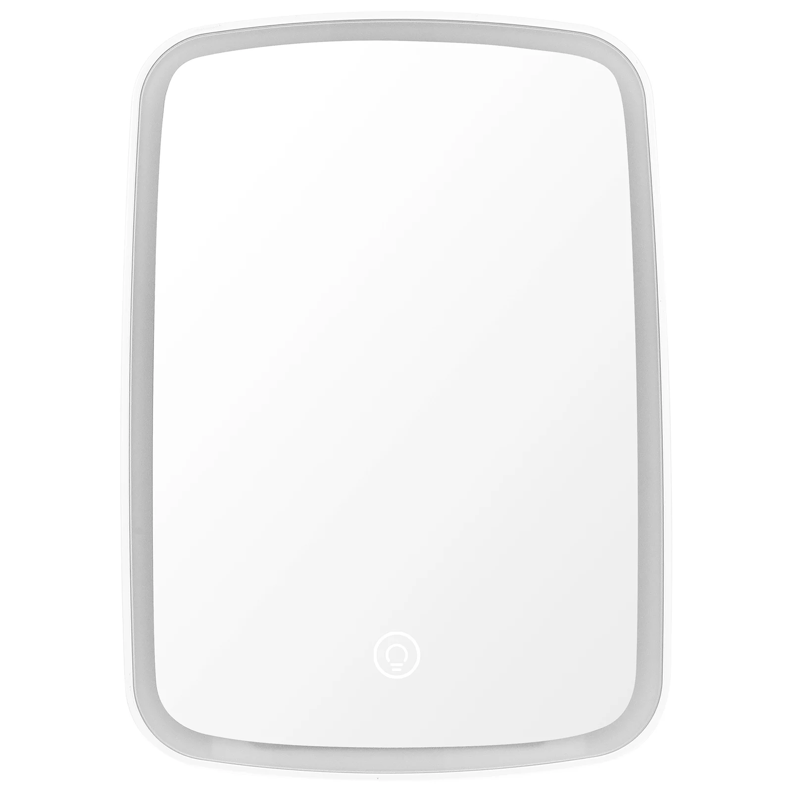 Lusterko do makijażu LED na biurko, trójkolorowe, składane, przenośne, dotykowe, ładowane przez USB, regulowane oświetlenie.