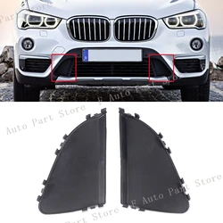 2PCS For BMW X1 F48 2016 2017 2018 Front Bumper Lower Grille Cover Lid Cap Shell