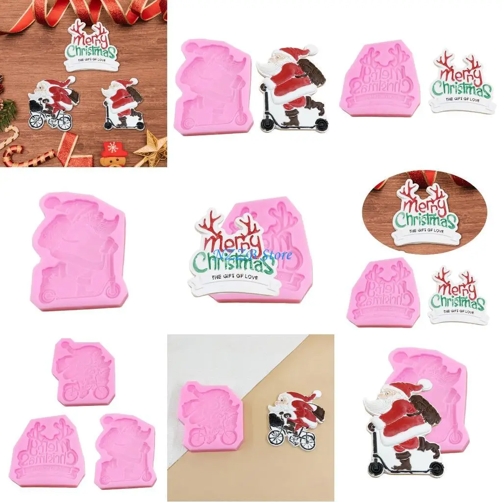 

T21F Праздничный тематический силикон Премиум плесень Санта