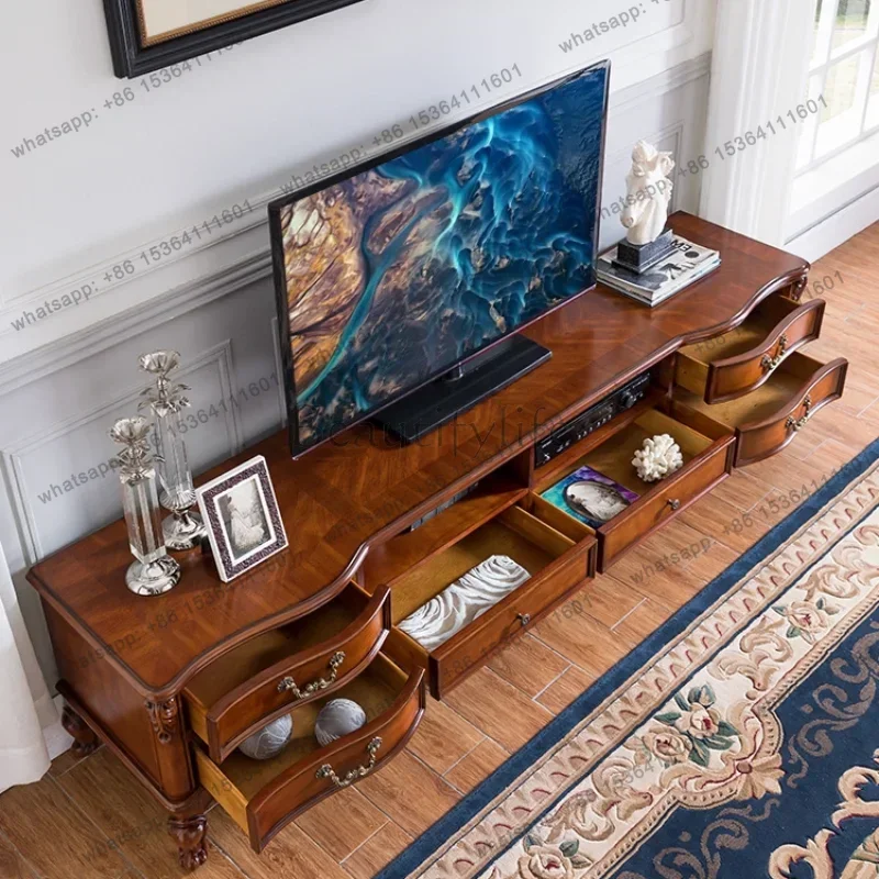 FG Floor Luxury Tv Cabinet Living Room Retro Standing Modern Storage Organizer Tv Stands Wood Muebles Para Tv Trendy Furniture