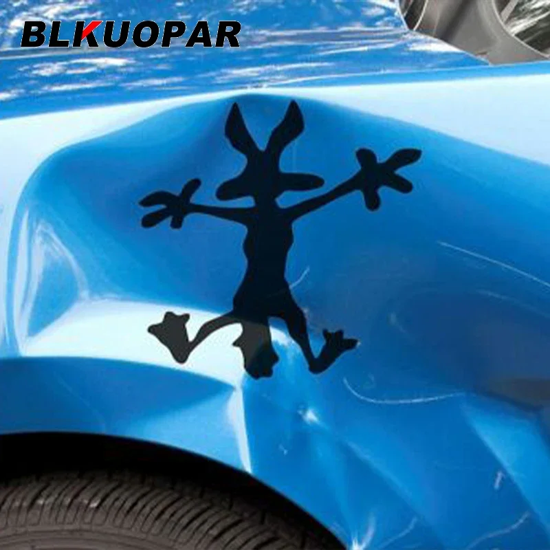 BLKUOPAR Wile Coyote Silhouette Car Stickers Die Cut Waterproof Windshield Skateboard Cartoon Animals Funny Graphics RV Decals