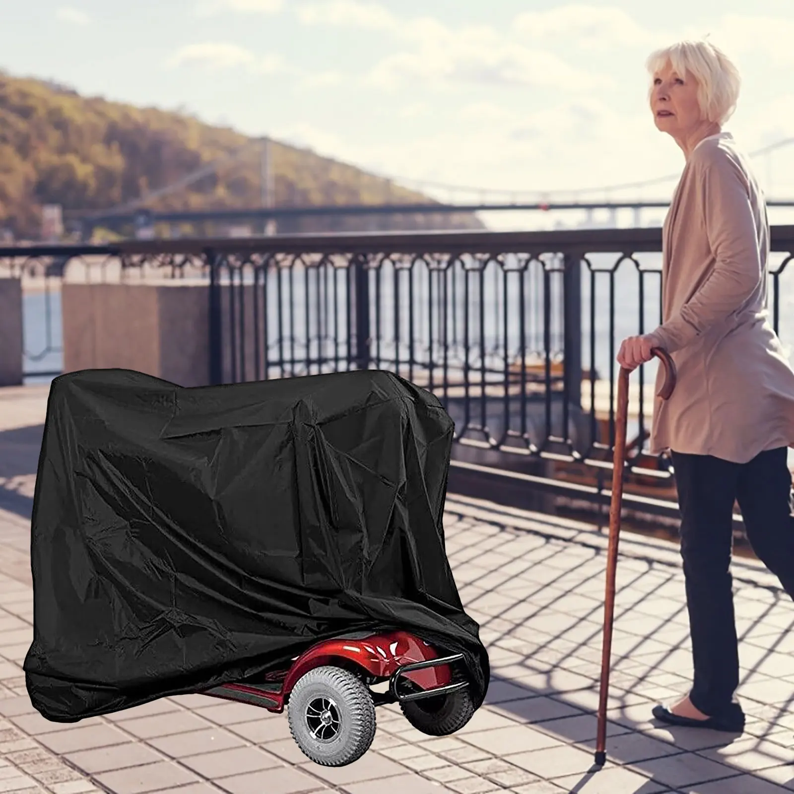 

Waterproof Scooter Cover Electric Wheelchair Protector Mobility Scooter Dustproof Cover Outdoor Accessories
