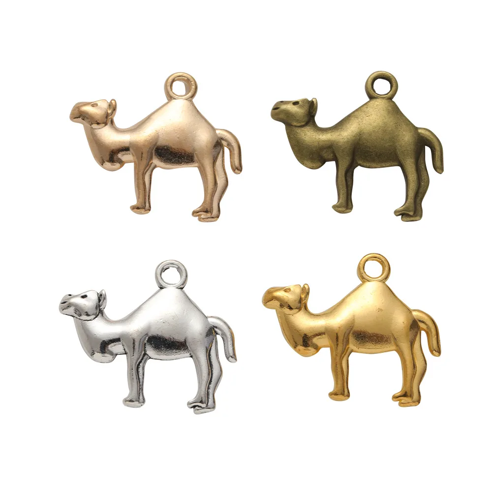 10PCS DIY Retro Zinc Alloy Jewelry Accessories, Four-Color Optional Camel Pendant