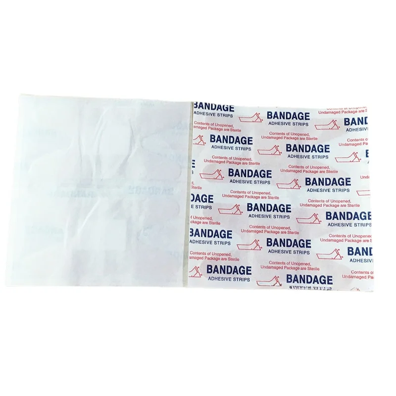 H-Shape Fingertip ferida curativo Band Aid, especial-Shaped Patch, ataduras adesivas, tiras Woundplast, cor da pele, emplastros, 50pcs por conjunto