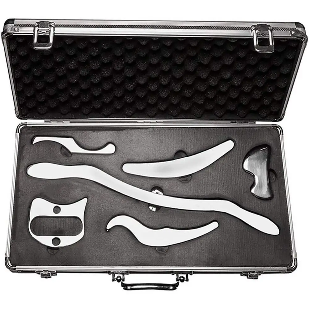 

Набор для массажа Гуаша - 6 инструментов для мобилизации тканей и глубокой терапии