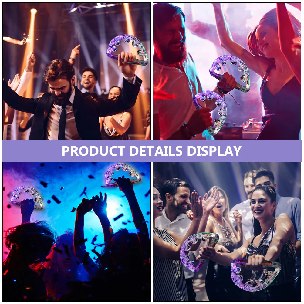 

Luminous Handbell High Quality Lightweight Party Rattle Glowing Rattle for Birthday Festival Holiday Parties Luminous Handbell