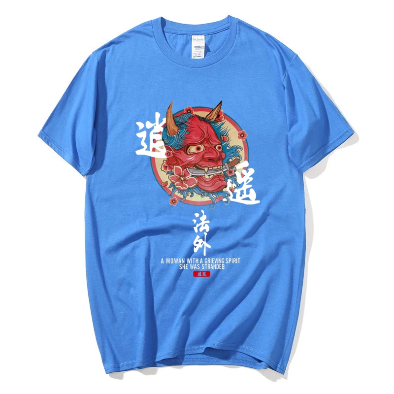Cotton Cool Oversized T Shirt Gothic High Street Hip Hop T-shirt Men Women Summer Blouse Harajuku Loose Devil Tshirt Streetwear