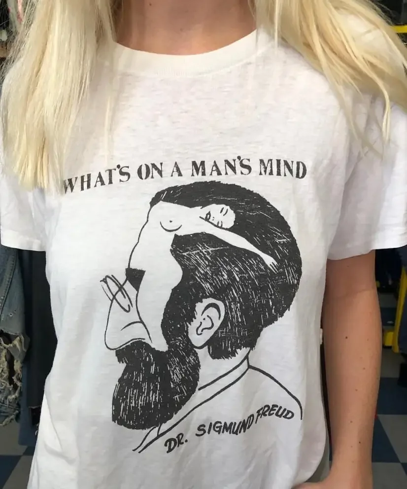 What's on a Man's Mind Dr Sigmund Freud T Shirt