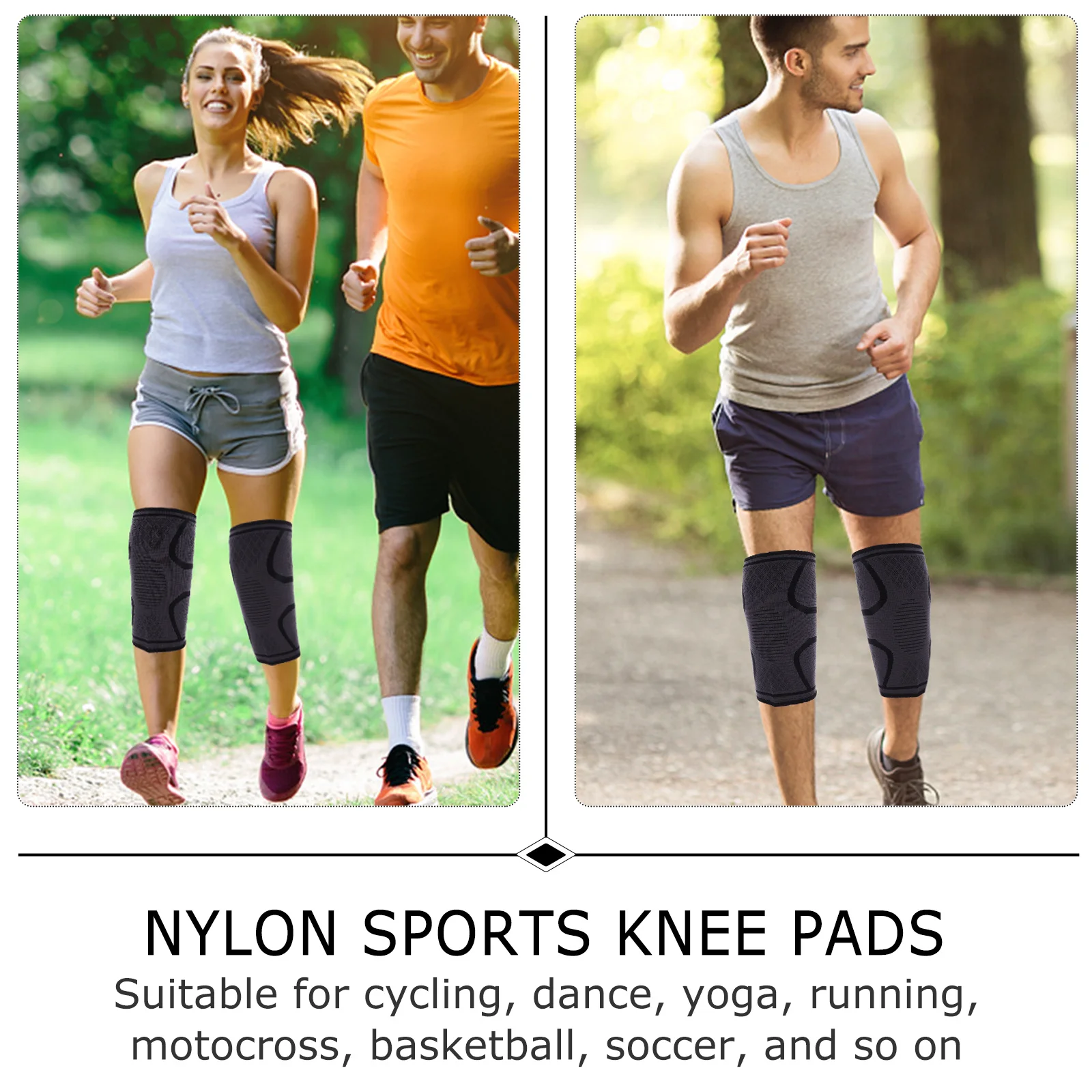 

2Pcs Premium Warm Kneepad for Sports Knee Protection Adult Riding Knee Brace Sleeve Breathable Cushion for Outdoor Activities