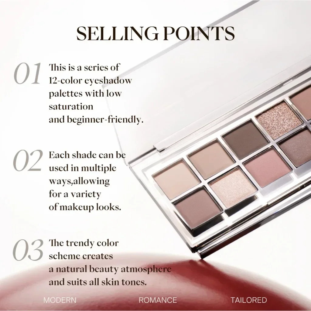 JOOCYEE 12 Shades Eyeshadow Palette di Lunga Durata Bellissimo Opaco Shimmer Glitter Donne Cosmetici Bellezza Rara Trucco Coreano