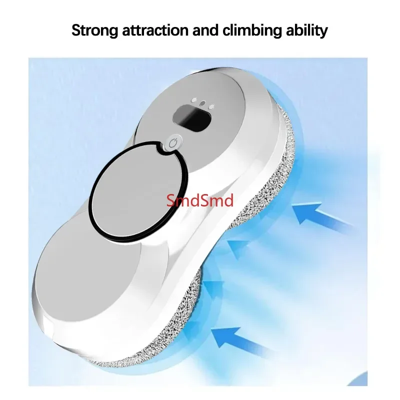 Smart Window Cleaning Robot Auto-Spray Electric Glass Cleaner with Remote Control 2800Pa Strong Suction for Home & High-Rise