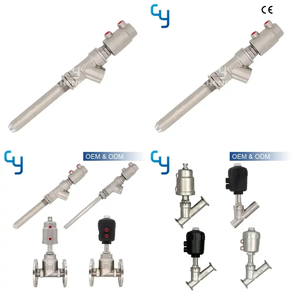 

Пневматический запорный клапан из нержавеющей стали с внутренней герметизацией