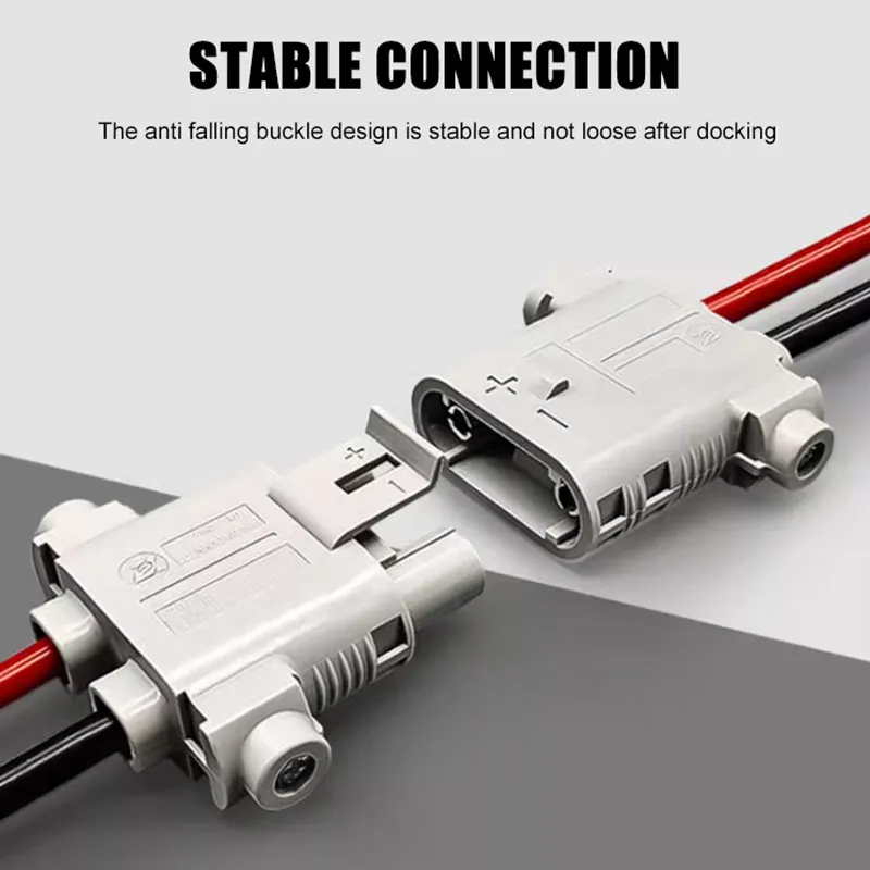 100A Male Female Connector for Parking Air Conditioning Waterproof High Current Truck Anti Detachment Charging Power Head Plug